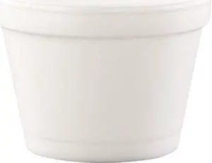 Dart 4J6 Bowl Containers, Foam, 4oz, White, 1000/Carton, 1 Carton