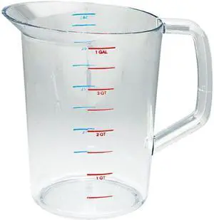 Rubbermaid Commercial RCP 3218 CLE Bouncer Measuring Cup 4 Qt. Clear