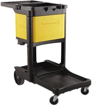 Rubbermaid Commercial RCP 6181 YEL Locking Cabinet Door Kit For Traditional Janitorial Cleaning Carts, Yellow
