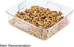 Rubbermaid Commercial RCP 6302 CLE 2 Qt. Square Storage Container Clear