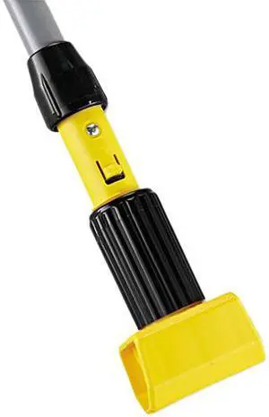 Rubbermaid Commercial RCP H245 Gripper Fiberglass Mop Handle, 54", Blue/Yellow