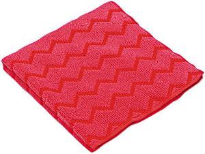Rubbermaid Commercial RCP Q620 RED HYGEN Microfiber Cleaning Cloths, 12 x 12, Red