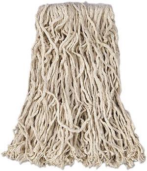 Rubbermaid V116 Commercial Non-Launderable Economy Cut-End Cotton Wet Mop Heads, 16oz, 1" Band, White - 1 Carton (12 pcs)