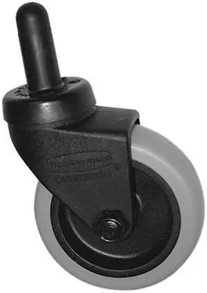 Replacement Swivel Casters, Bayonet, 3" Wheel, Black
