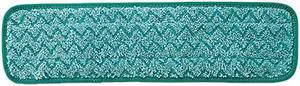 Rubbermaid Q41200GR Hygen 18" Microfiber Dust Pads, Green - 1 Pad RCPQ41200GR