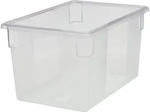 Rubbermaid Commercial 3301CLE 86 Quart Food Container - Plastic, Polycarbonate - Transporting, Storing - Dishwasher Safe - Clear