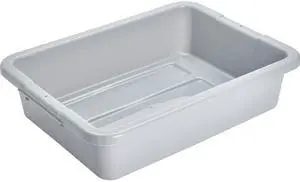 Rubbermaid Commercial 3349GRACT 18.4 Quart Utility Box - Plastic - Dishwasher Safe - Gray - 12 Piece(s) / Carton