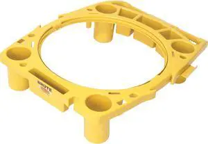 Rubbermaid Commercial 9W8700YW Brute Rim Caddy - 26.5" Width x 6.8" Depth x 32.5" Height - Yellow - 1 Each