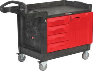 Rubbermaid Commercial 453388BLA TradeMaster Work Utility Cart - 750 lbs. Capacity - 5" Caster Size - Structural Foam