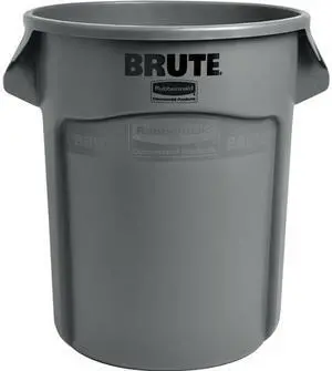 Rubbermaid Commercial 262000GYCT Brute 20-gallon Vented Container - Round - 35.9" Height x 22.5" Width x 19.4" Depth x 19.4" Diameter