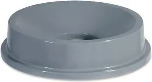 Rubbermaid Commercial 3543GRACT 32-Gal Container Funnel Top Lid - Plastic - 4 / Carton - Gray