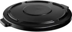 Rubbermaid Commercial 264560BK Brute 44-gallon Container Lid - Round - Plastic - 1 Each - Black