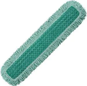 Rubbermaid Commercial Q438CT HYGEN 36" Fringed Dust Mop Pad - 36" Width - MicroFiber