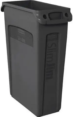 Rubbermaid Commercial 354060BKCT Slim Jim Vented Container
