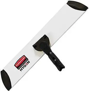 Rubbermaid Commercial 1863893 Executive Microfiber Single-Sided Flat Mop Frame, 3.50" W, 18.00" L, Black/Silver