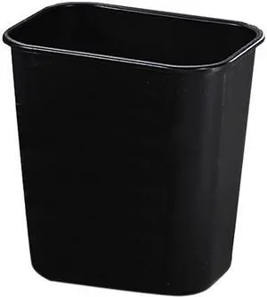 Rubbermaid Commercial 295500BKCT Deskside Wastebasket - 3.25 gal Capacity - Rectangular - 12.1" Height x 8.3" Width x 11.4" Depth