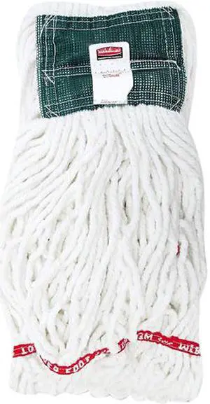 Rubbermaid Commercial A25206WHI 5" Headband Shrinkless Wet Mop - Cotton, Yarn, Synthetic, PVC