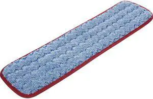 Rubbermaid Commercial Q410RED Red, Microfiber Wet Mopping Pad-18-in