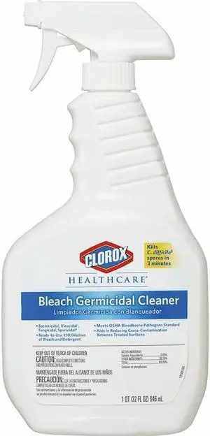 Clorox Bleach Germicidal Cleaner, 32 oz Spray Bottle, 6/Carton CLO68970CT