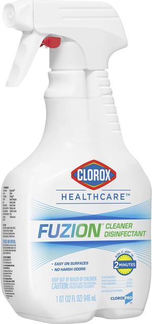 Clorox Fuzion Cleaner Disinfectant, Unscented, 32 oz Spray Bottle, 9/Carton CLO31478CT