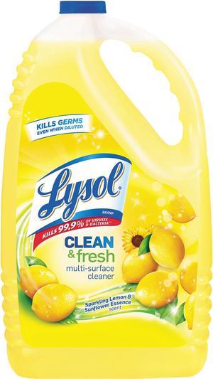 Reckitt Benckiser 36241-77617 Clean & Fresh Multi-surface Cleaner, Sparkling Lemon/Sunflower,144oz Bottle - 4/CT
