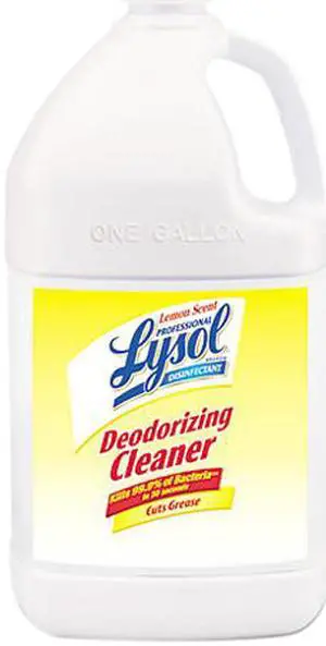 Reckitt Benckiser 36241-76334 Professional LYSOL Brand Disinfectant Deodorizing Cleaner, 1 gal. Bottle, Concentrate, Lemon Scent