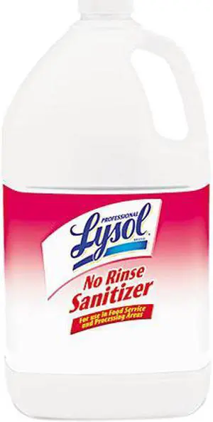 Reckitt Benckiser REC 74389 Professional LYSOL Brand No Rinse Sanitizer, Liquid, 1 gal. Bottle