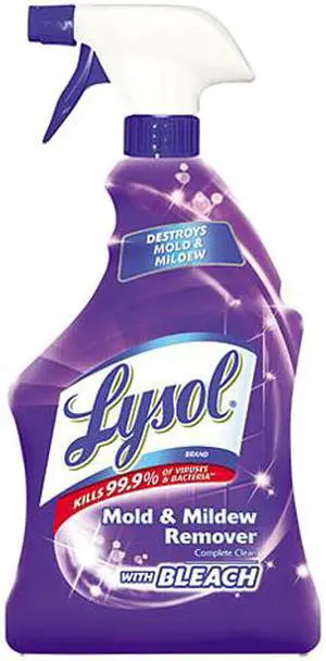 Reckitt Benckiser REC 78915 Lysol Mold and Mildew Remover, Liquid Solution, 1 qt., Clear
