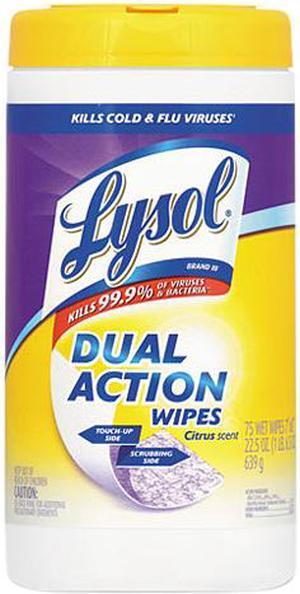 Reckitt Benckiser 19200-81700 LYSOL Citrus Disinfecting Wipes, 7" x 8", 75/Canister