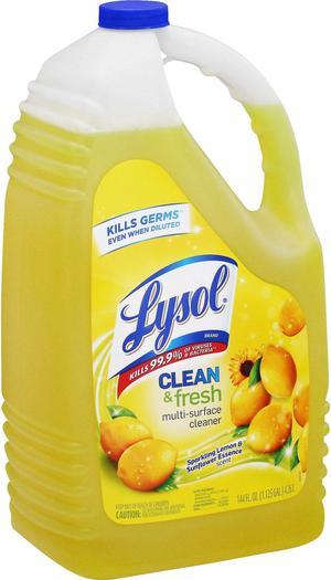 Lysol Clean/Fresh Lemon Cleaner - 144 fl oz (4.5 quart) - 1 Each 77617