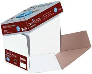 Navigator NPL11FP Soporcel Platinum Printing Paper, Letter, 8.50" x 11.00", 99 Brightness, 2500 / Carton, White