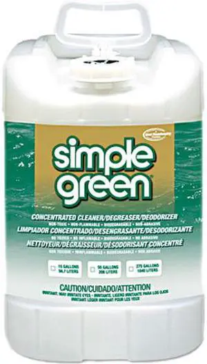 Simple Green 13006 Concentrated All-Purpose Cleaner/Degreaser, 5gal, Pail, 1 Each