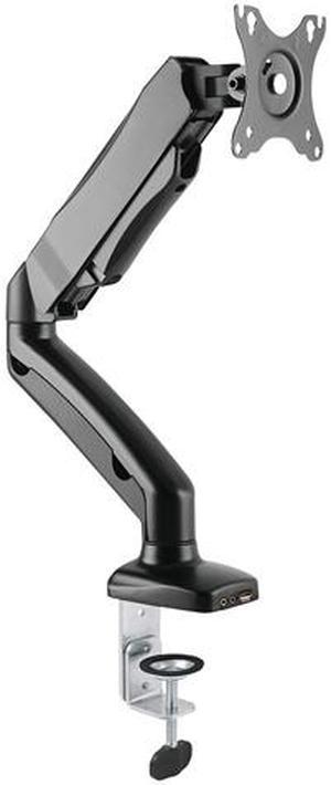 Rocelco MA1 Single Monitor Arm with Motion Assist (BLACK)