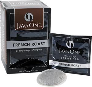 Java Trading Corporation 39830806141 Coffee Pods, French Roast, Single Cup, 14/Box