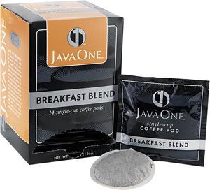 Java Trading Corporation 39830106141 Coffee Pods, Breakfast Blend, Single Cup, 14/Box