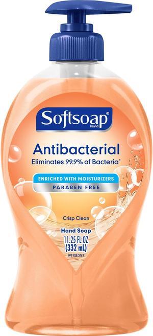 Soft soap US03562A Antibacterial Hand Soap, Crisp Clean, 11.25 oz. Pump Bottle, 6/Carton