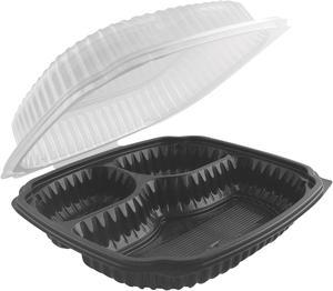 Anchor Packaging 4699931 Culinary Lites 9x9 3-Comp. Base/1-Comp. Lid CL9931Hinged Clamshell