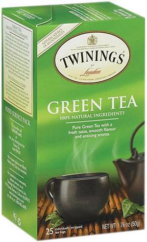 Twinings 09187 Tea Bags, Green, 1.76 oz, 25/Box