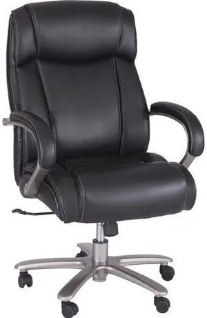 Safco 3502BL Big & Tall Leather High-Back Task Chair
