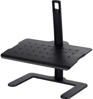 Safco 2129BL Height-Adjustable Footrest, 20.5w x 14.5d x 3.5 to 21.5h, Black
