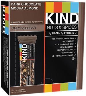 KIND Nuts  Spices  Dark Chocolate Mocha Almond  Box of 12 Bars by Kind