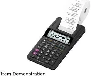 Casio HR-10RC Handheld Portable Printing Calculator, Black Print, 1.6 Lines/Sec