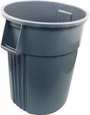 IMPACT IMP 7755-3 Advanced Gator Waste Container, Round, Plastic, 55 gal, Gray