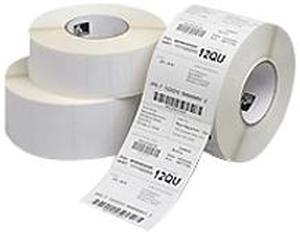 Zebra HC10000665K 3.5" x 1.5" Z-Select 4000T Thermal Transfer Labels, White - 1 Case (3 Rolls)