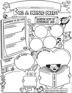 Scholastic 1338227149 3-6 Class Kindness Personal Poster