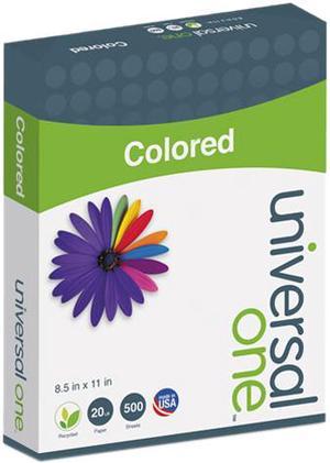 Universal UNV11201 Colored Paper, 20 lbs., 8.50" x 11.00", Canary, 500 Sheets / Ream