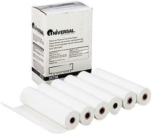 Universal UNV35758 Economical Thermal Facsimile Paper, 1/2" Core, 8-1/2" x 98 ft, 6/Carton