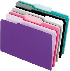 Tops 4210 1/3 ASST-2 Interior File Folders, Letter Size, Assorted