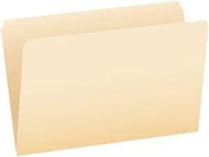 Tops 753EE Pendaflex File Folders, Legal Size, Manila, Straight Cut, 100/BX