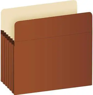 Tops 1534G-OX Pendaflex File Pockets, Letter Size, Brown, 5.25" Expansion, 10/BX